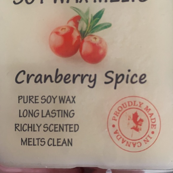 Serendipity natural soy melt candle in Cranberry spice scent - Picture 3 of 4